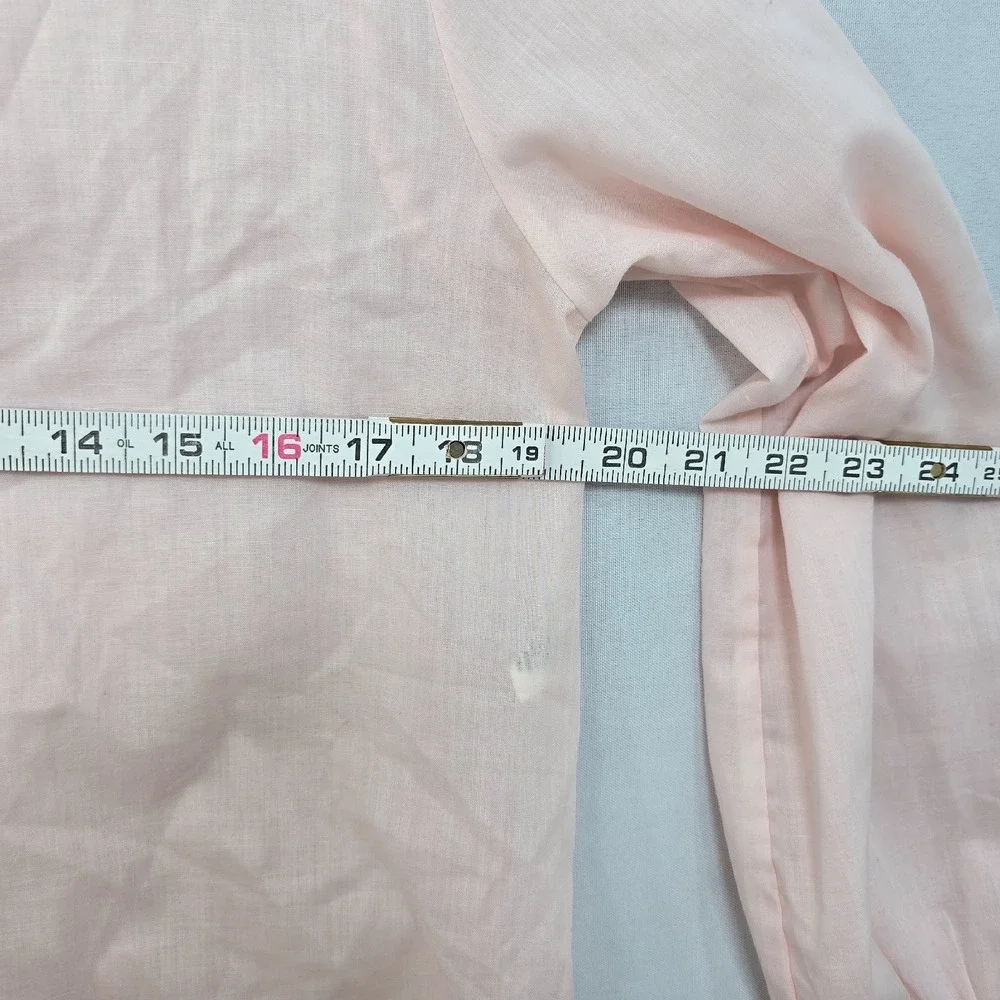Diane Von Furstenberg Vintage Robe Pink White Lace Accent‎ Short Buttoned Small?
